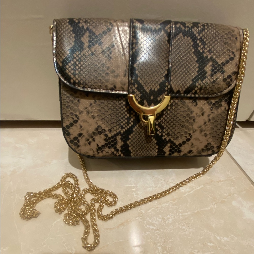 Snake / reptile print crossbody bag NWT